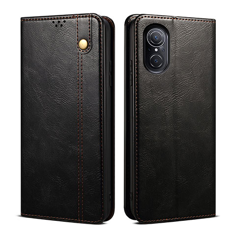 Funda de Cuero Cartera con Soporte Carcasa B01S para Huawei Nova 9 SE Negro