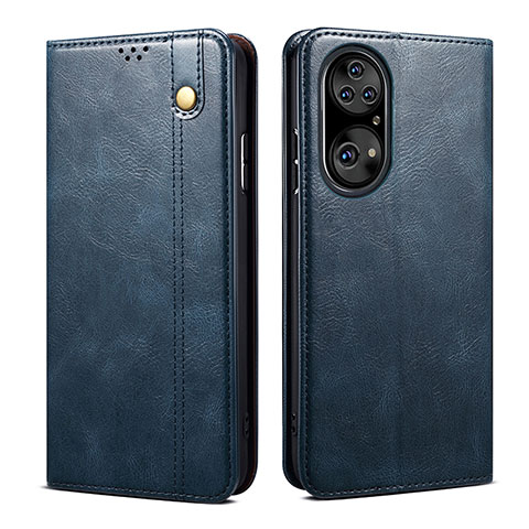 Funda de Cuero Cartera con Soporte Carcasa B01S para Huawei P50 Azul