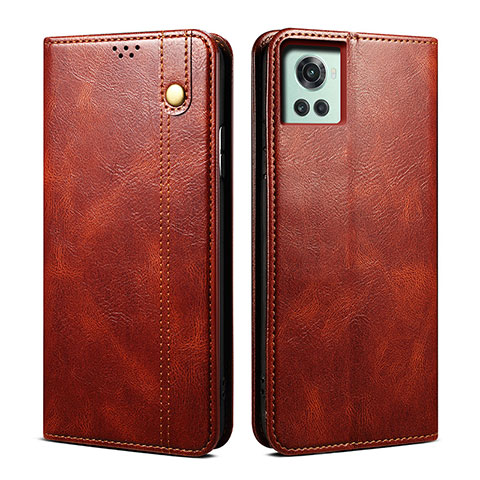 Funda de Cuero Cartera con Soporte Carcasa B01S para OnePlus 10R 5G Marron