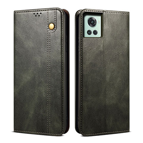 Funda de Cuero Cartera con Soporte Carcasa B01S para OnePlus 10R 5G Verde