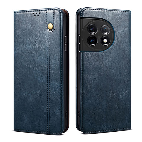 Funda de Cuero Cartera con Soporte Carcasa B01S para OnePlus 11 5G Azul