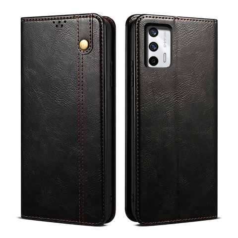 Funda de Cuero Cartera con Soporte Carcasa B01S para Realme GT 5G Negro