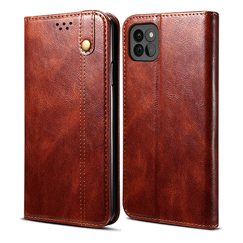 Funda de Cuero Cartera con Soporte Carcasa B01S para Samsung Galaxy A22s 5G Marron