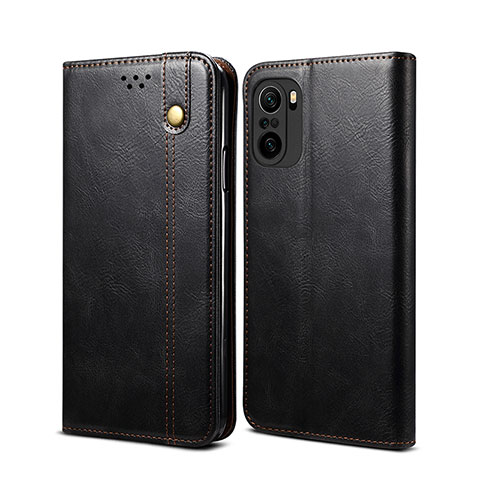 Funda de Cuero Cartera con Soporte Carcasa B01S para Xiaomi Mi 11i 5G Negro