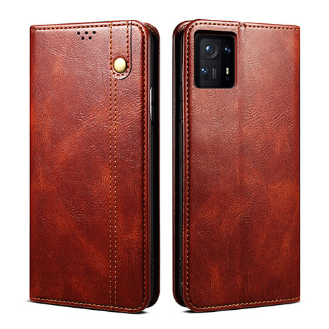 Funda de Cuero Cartera con Soporte Carcasa B01S para Xiaomi Mi Mix 4 5G Marron