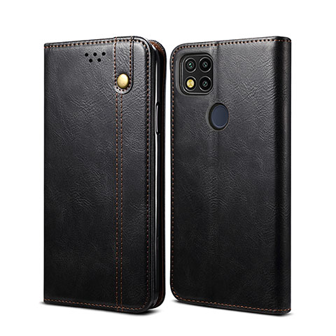 Funda de Cuero Cartera con Soporte Carcasa B01S para Xiaomi POCO C31 Negro