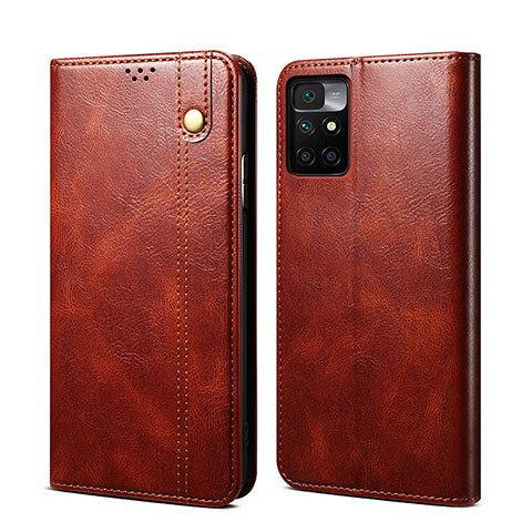 Funda de Cuero Cartera con Soporte Carcasa B01S para Xiaomi Redmi Note 11 4G (2021) Marron