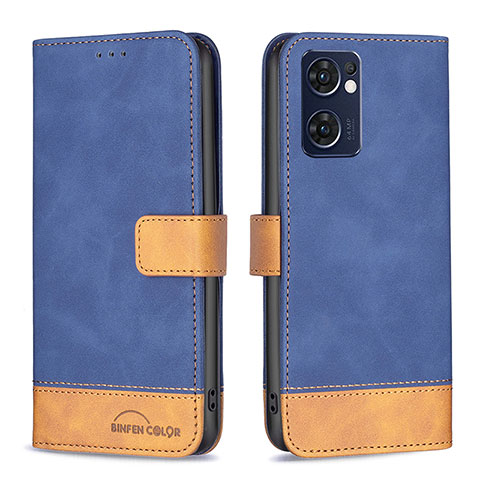 Funda de Cuero Cartera con Soporte Carcasa B02F para OnePlus Nord CE 2 5G Azul