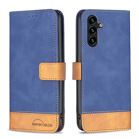 Funda de Cuero Cartera con Soporte Carcasa B02F para Samsung Galaxy A13 5G Azul