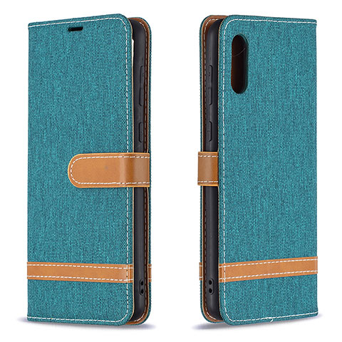 Funda de Cuero Cartera con Soporte Carcasa B02F para Samsung Galaxy M02 Verde