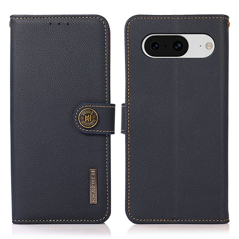 Funda de Cuero Cartera con Soporte Carcasa B02H para Google Pixel 8 5G Azul