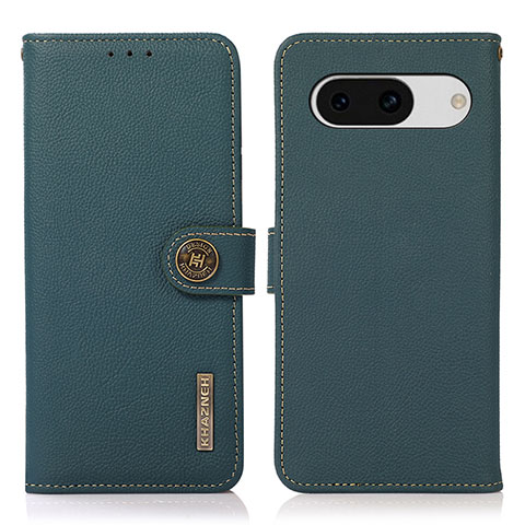 Funda de Cuero Cartera con Soporte Carcasa B02H para Google Pixel 8a 5G Verde