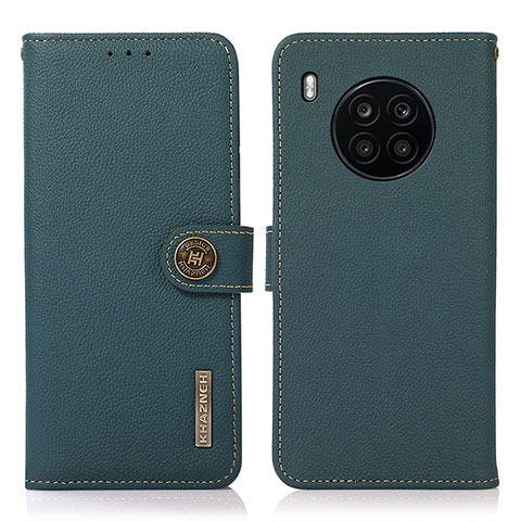 Funda de Cuero Cartera con Soporte Carcasa B02H para Huawei Honor 50 Lite Verde