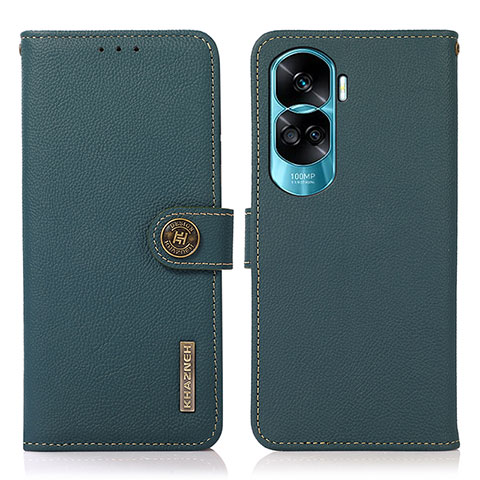 Funda de Cuero Cartera con Soporte Carcasa B02H para Huawei Honor 90 Lite 5G Verde