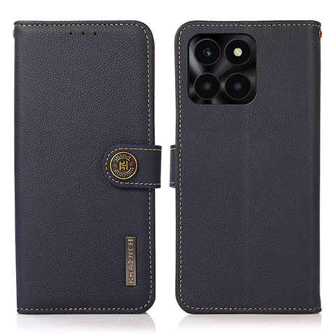 Funda de Cuero Cartera con Soporte Carcasa B02H para Huawei Honor X8b Azul