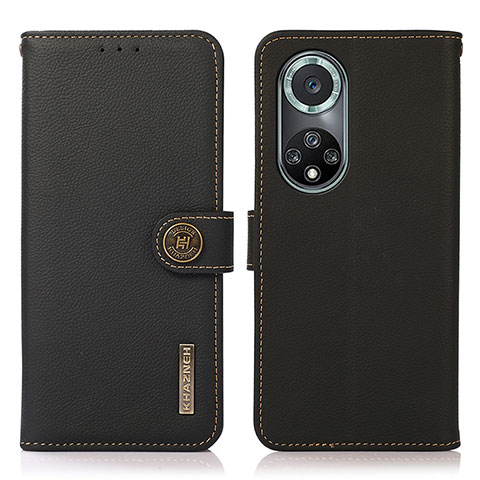 Funda de Cuero Cartera con Soporte Carcasa B02H para Huawei Nova 9 Pro Negro