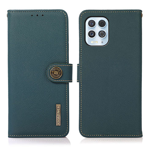 Funda de Cuero Cartera con Soporte Carcasa B02H para Motorola Moto Edge S 5G Verde