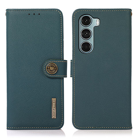 Funda de Cuero Cartera con Soporte Carcasa B02H para Motorola Moto Edge S30 5G Verde