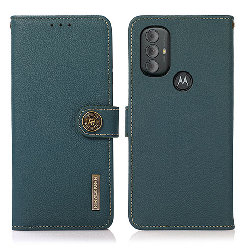 Funda de Cuero Cartera con Soporte Carcasa B02H para Motorola Moto G Play (2023) Verde