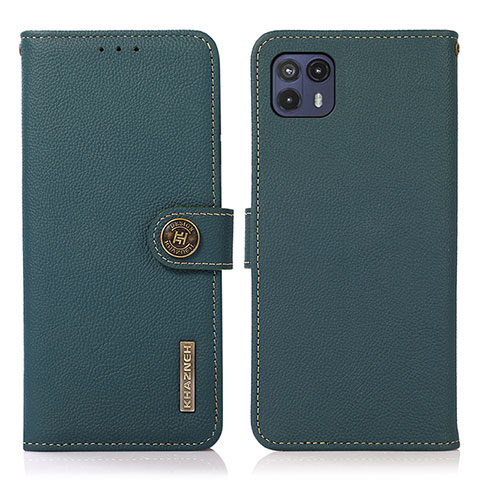 Funda de Cuero Cartera con Soporte Carcasa B02H para Motorola Moto G50 5G Verde