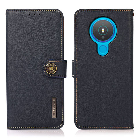 Funda de Cuero Cartera con Soporte Carcasa B02H para Nokia 1.4 Azul