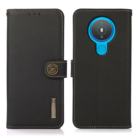 Funda de Cuero Cartera con Soporte Carcasa B02H para Nokia 1.4 Negro