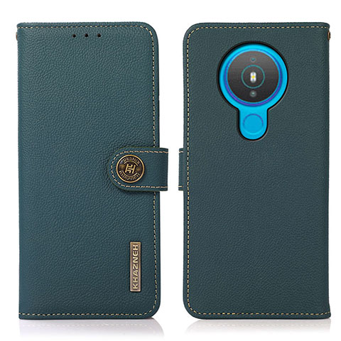 Funda de Cuero Cartera con Soporte Carcasa B02H para Nokia 1.4 Verde