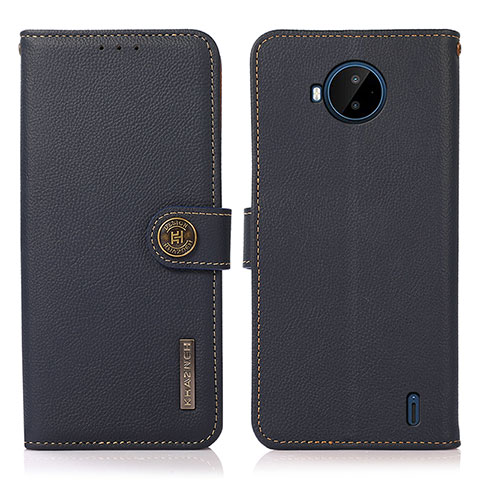 Funda de Cuero Cartera con Soporte Carcasa B02H para Nokia C20 Plus Azul