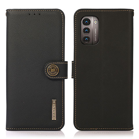 Funda de Cuero Cartera con Soporte Carcasa B02H para Nokia G11 Negro