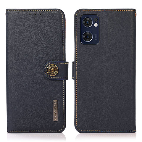 Funda de Cuero Cartera con Soporte Carcasa B02H para OnePlus Nord CE 2 5G Azul