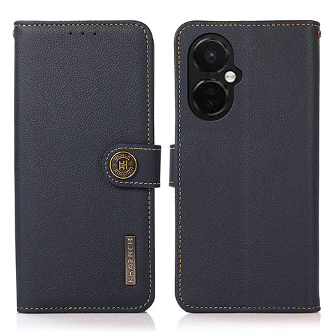 Funda de Cuero Cartera con Soporte Carcasa B02H para OnePlus Nord CE 3 5G Azul