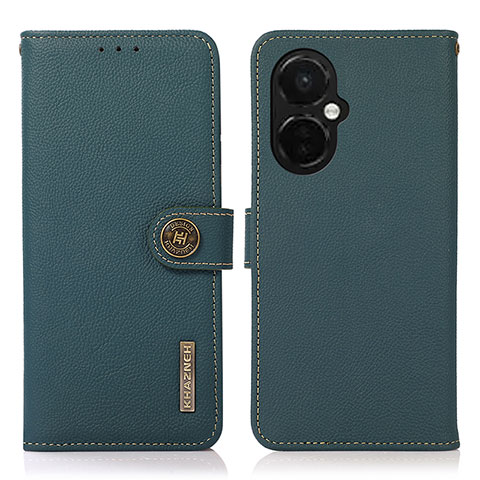 Funda de Cuero Cartera con Soporte Carcasa B02H para OnePlus Nord CE 3 5G Verde