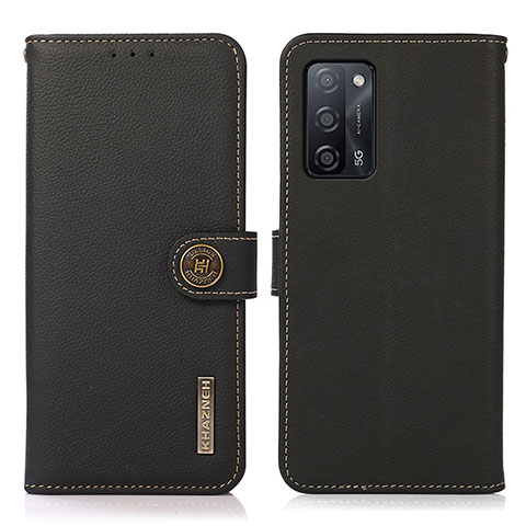 Funda de Cuero Cartera con Soporte Carcasa B02H para Oppo A53s 5G Negro