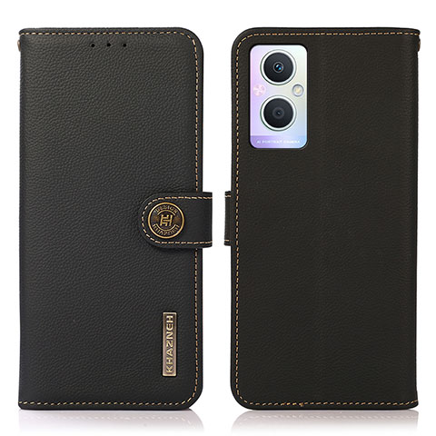 Funda de Cuero Cartera con Soporte Carcasa B02H para Oppo F21 Pro 5G Negro