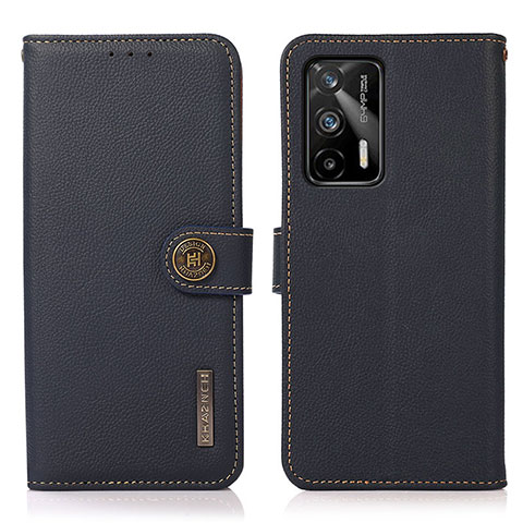 Funda de Cuero Cartera con Soporte Carcasa B02H para Realme Q3 Pro 5G Azul