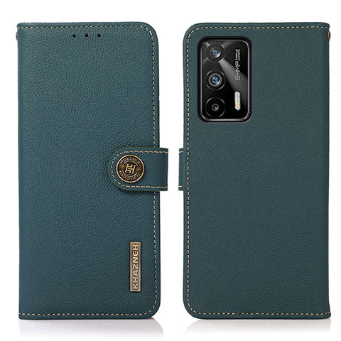 Funda de Cuero Cartera con Soporte Carcasa B02H para Realme X7 Max 5G Verde