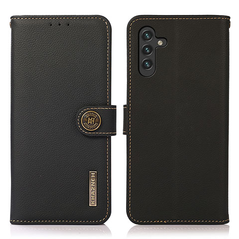 Funda de Cuero Cartera con Soporte Carcasa B02H para Samsung Galaxy A04s Negro