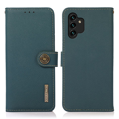 Funda de Cuero Cartera con Soporte Carcasa B02H para Samsung Galaxy A13 4G Verde