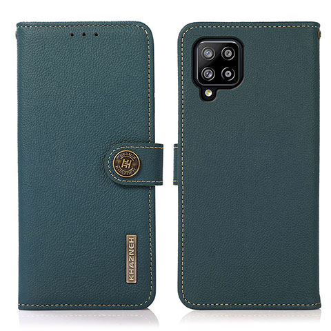 Funda de Cuero Cartera con Soporte Carcasa B02H para Samsung Galaxy A42 5G Verde