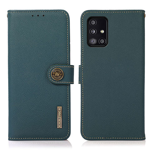 Funda de Cuero Cartera con Soporte Carcasa B02H para Samsung Galaxy A51 4G Verde