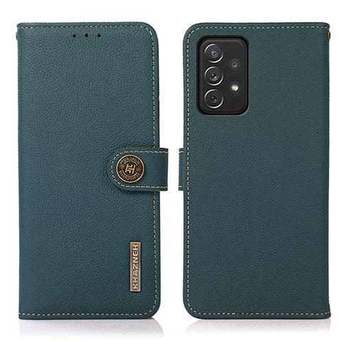 Funda de Cuero Cartera con Soporte Carcasa B02H para Samsung Galaxy A72 4G Verde