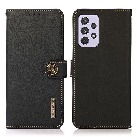 Funda de Cuero Cartera con Soporte Carcasa B02H para Samsung Galaxy A73 5G Negro