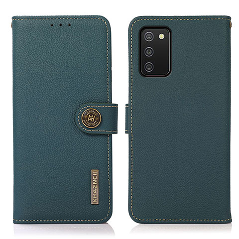 Funda de Cuero Cartera con Soporte Carcasa B02H para Samsung Galaxy F02S SM-E025F Verde