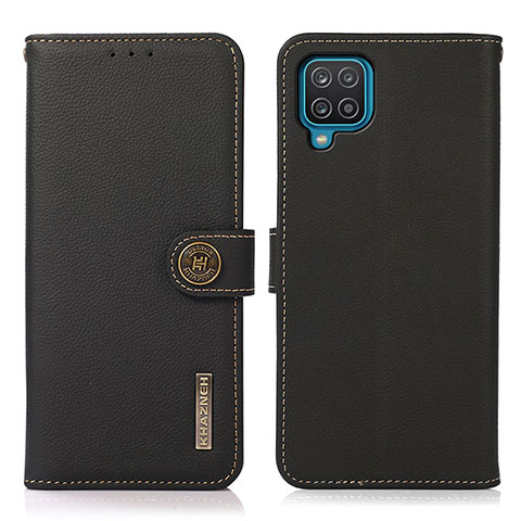 Funda de Cuero Cartera con Soporte Carcasa B02H para Samsung Galaxy M12 Negro