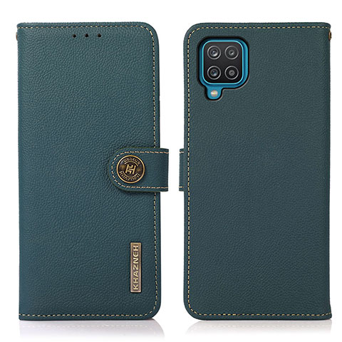 Funda de Cuero Cartera con Soporte Carcasa B02H para Samsung Galaxy M12 Verde