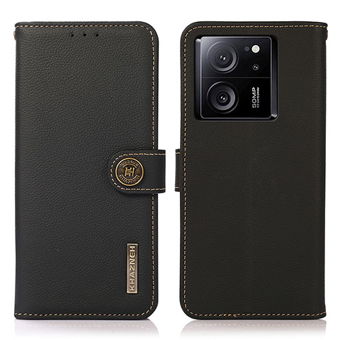 Funda de Cuero Cartera con Soporte Carcasa B02H para Xiaomi Mi 13T 5G Negro