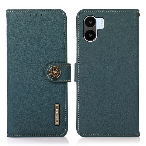 Funda de Cuero Cartera con Soporte Carcasa B02H para Xiaomi Poco C50 Verde