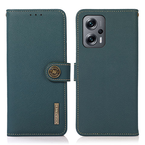 Funda de Cuero Cartera con Soporte Carcasa B02H para Xiaomi Poco X4 GT 5G Verde