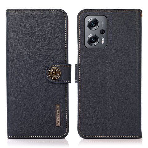 Funda de Cuero Cartera con Soporte Carcasa B02H para Xiaomi Redmi K50i 5G Azul