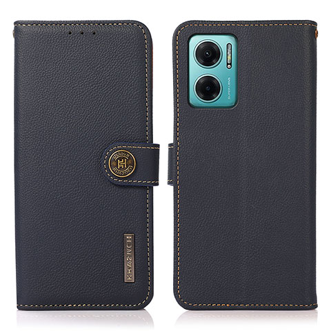 Funda de Cuero Cartera con Soporte Carcasa B02H para Xiaomi Redmi Note 11E 5G Azul